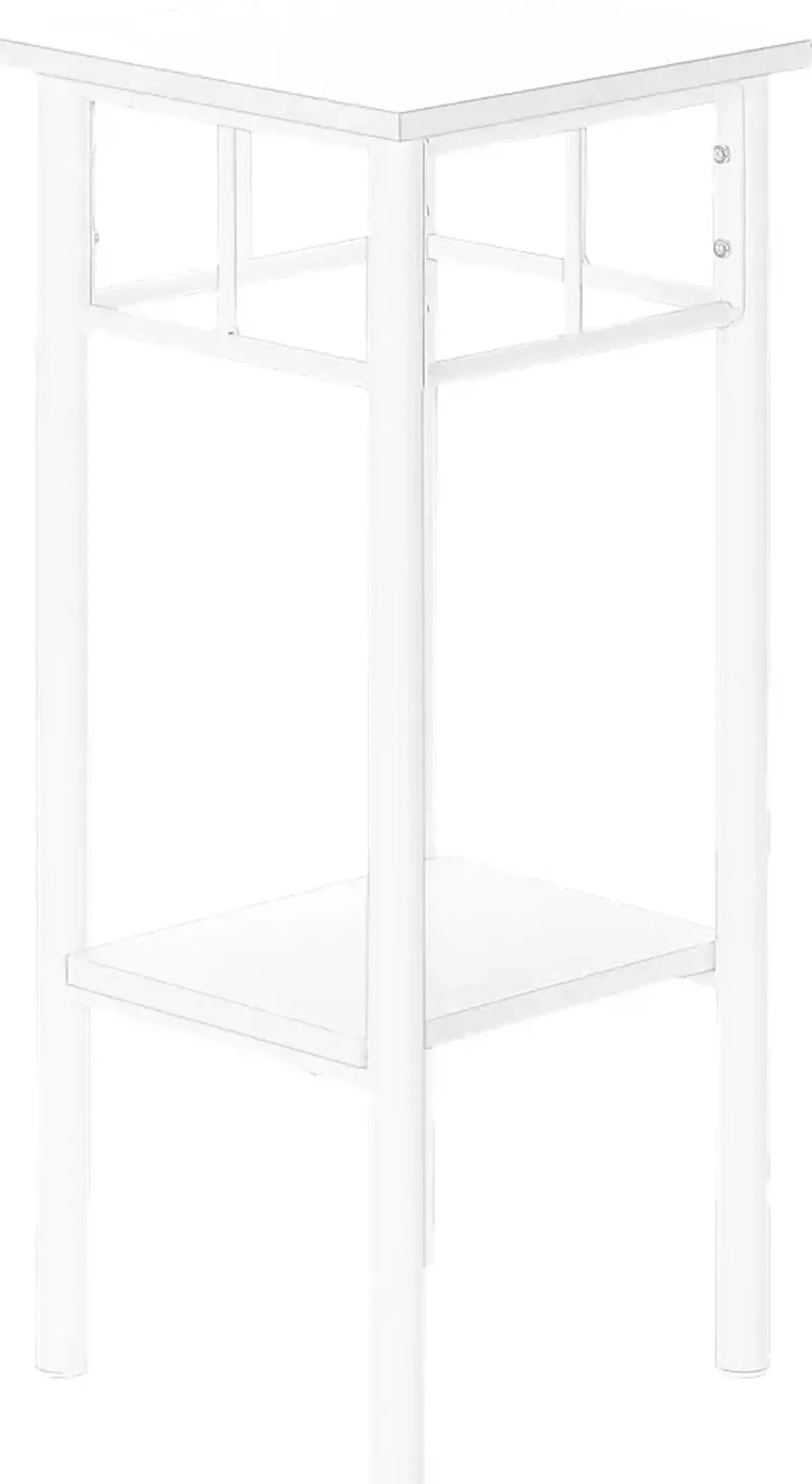 Fairknoll White End Table