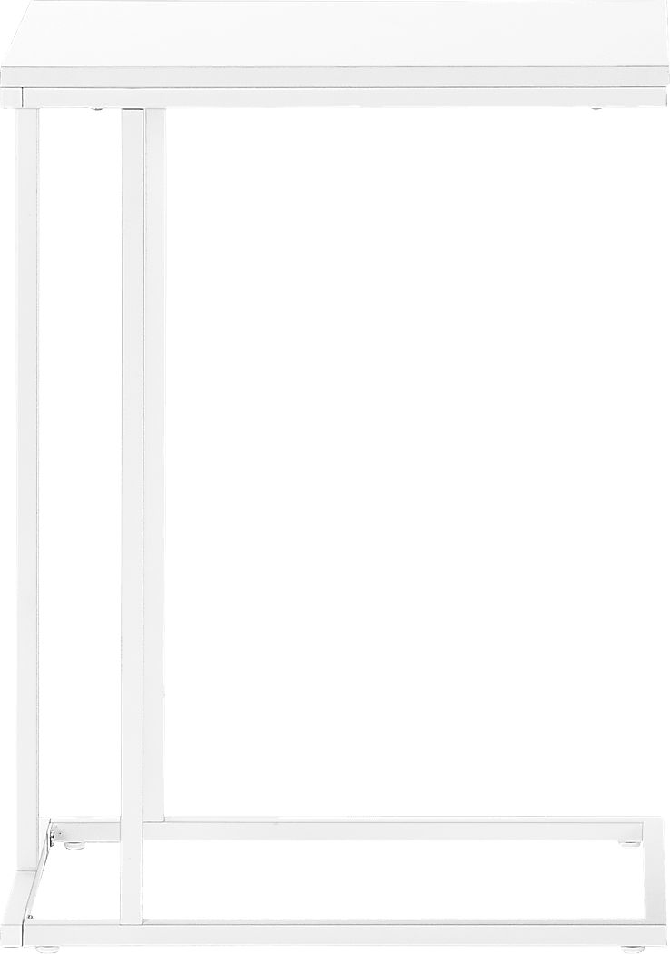 Homeacres White End Table