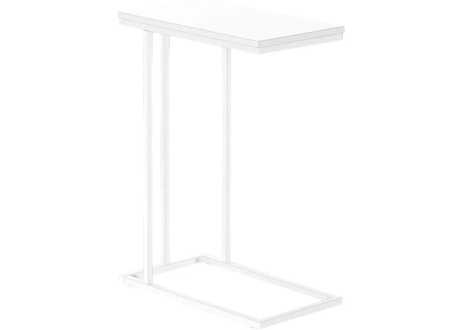 Homeacres White End Table