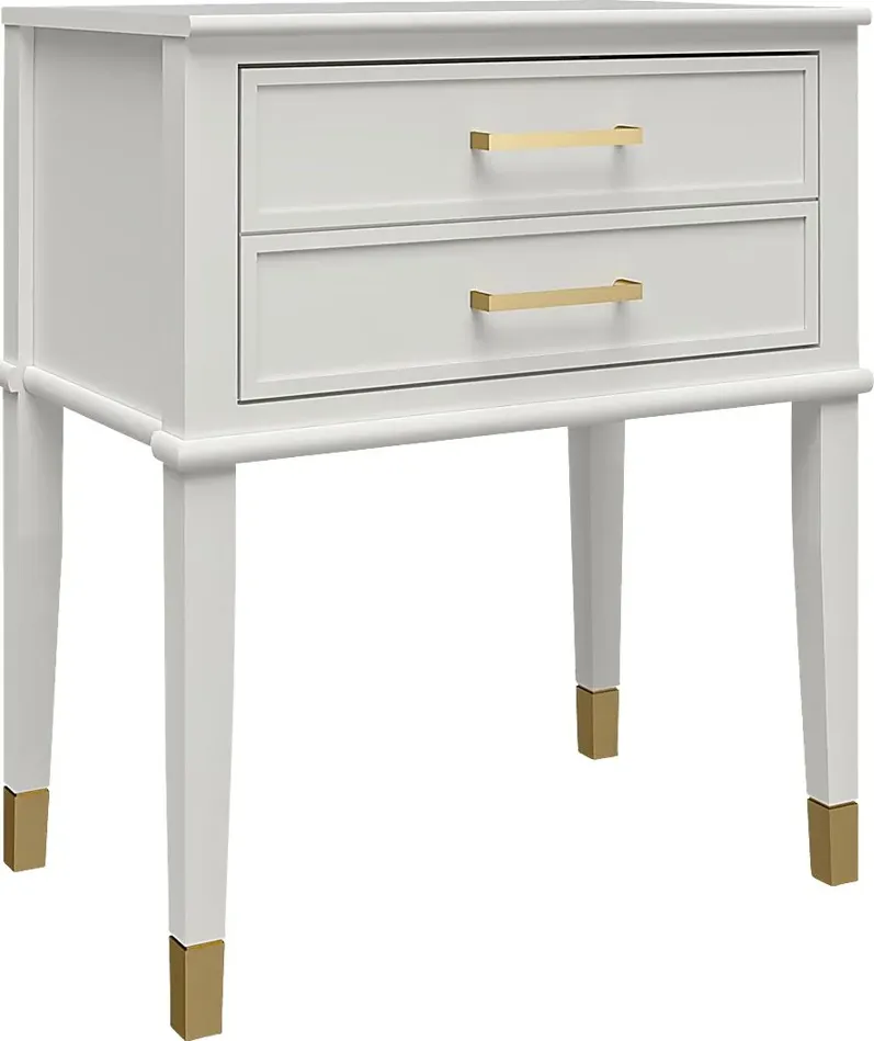 Surrhyne White End Table