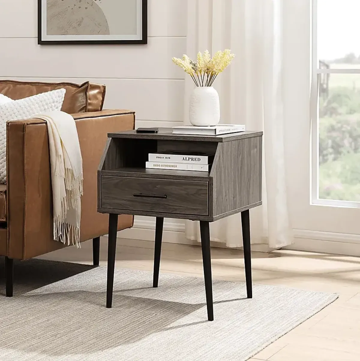 Pincay Slate End Table