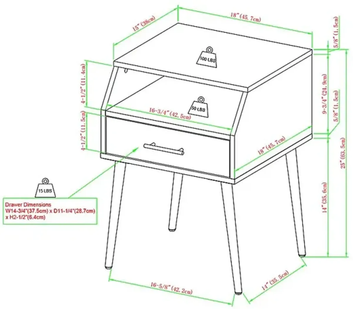 Pincay Slate End Table