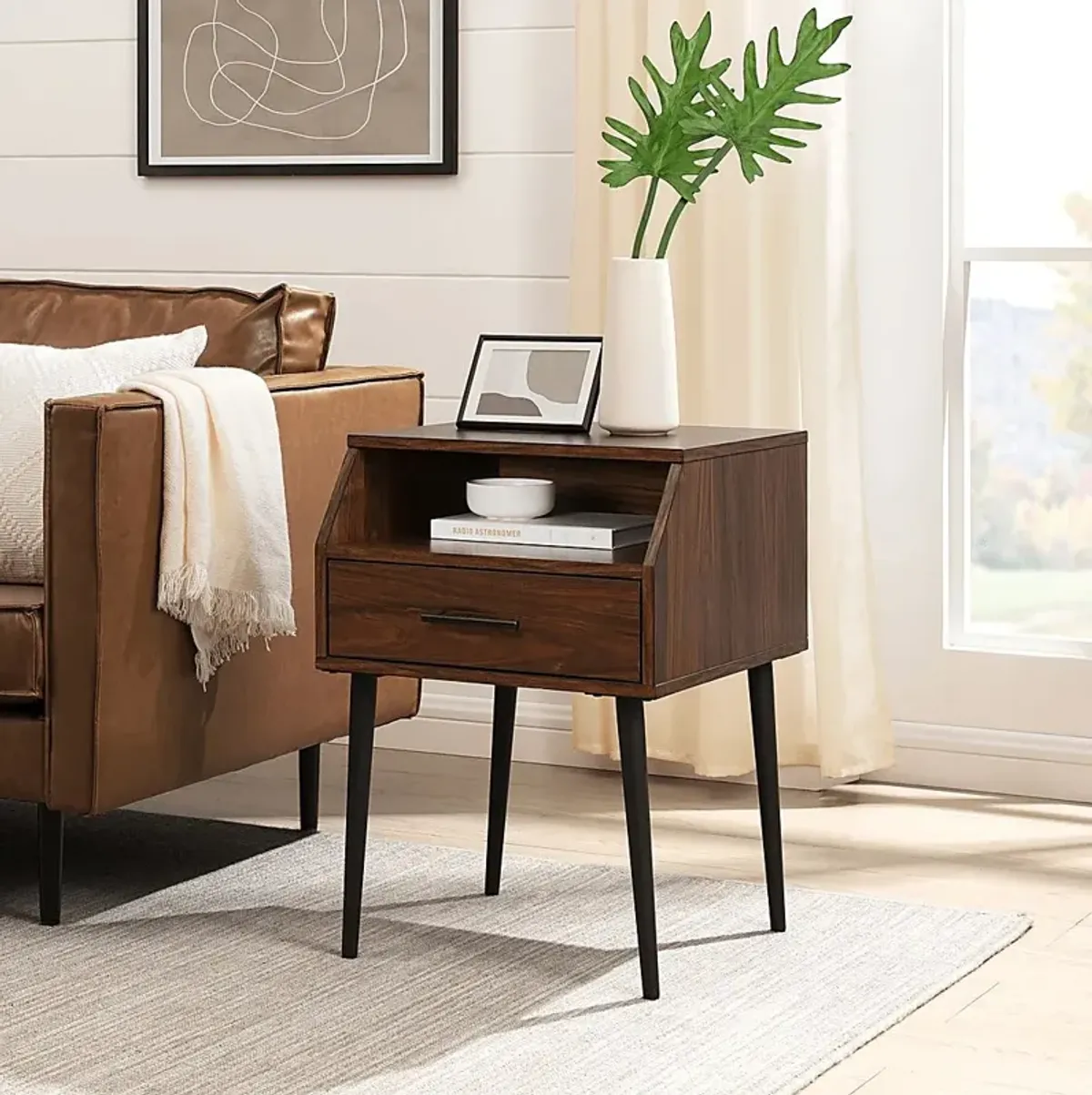 Pincay Walnut End Table