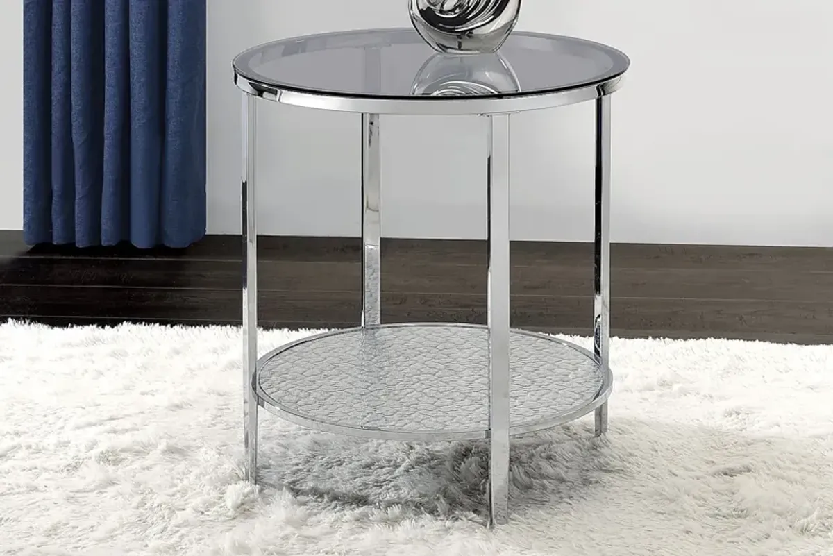 Ellopia Gray End Table