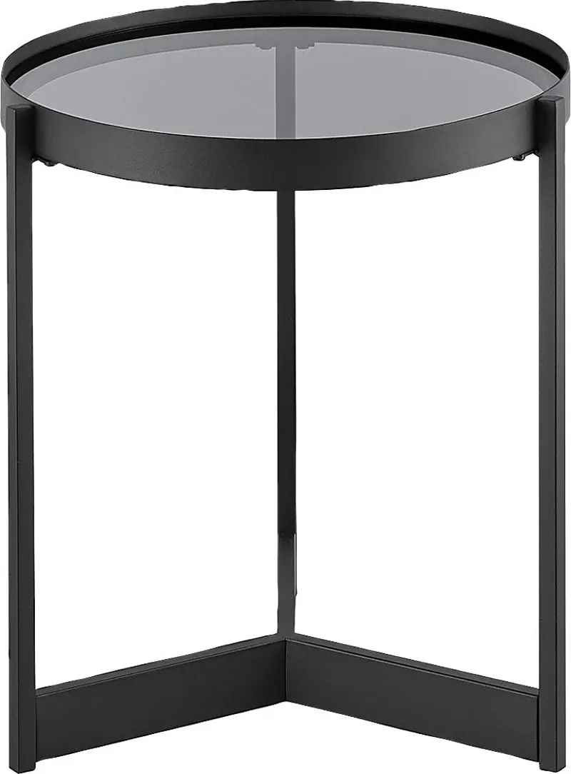 Oarman Black End Table