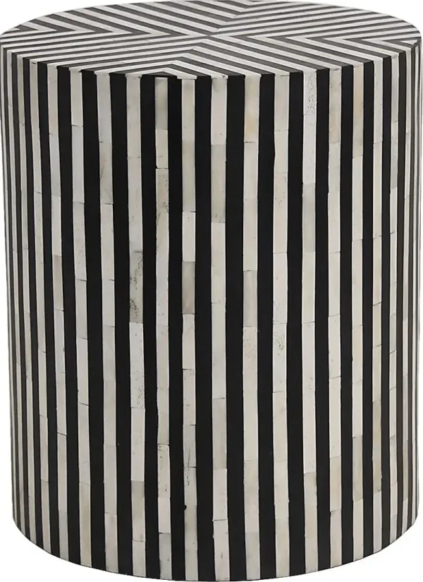Serrento Black Side Table