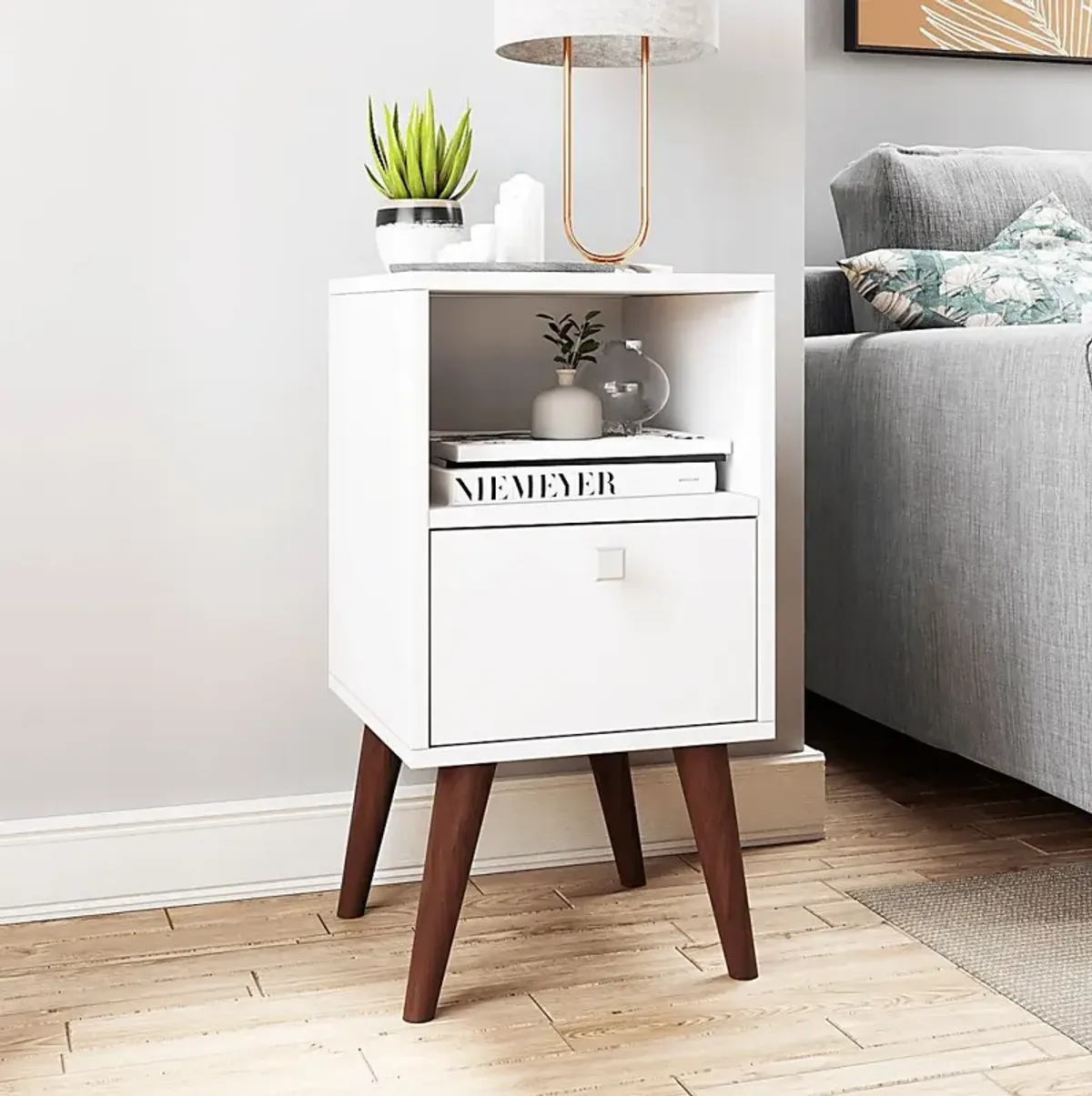 Bonvue White End Table