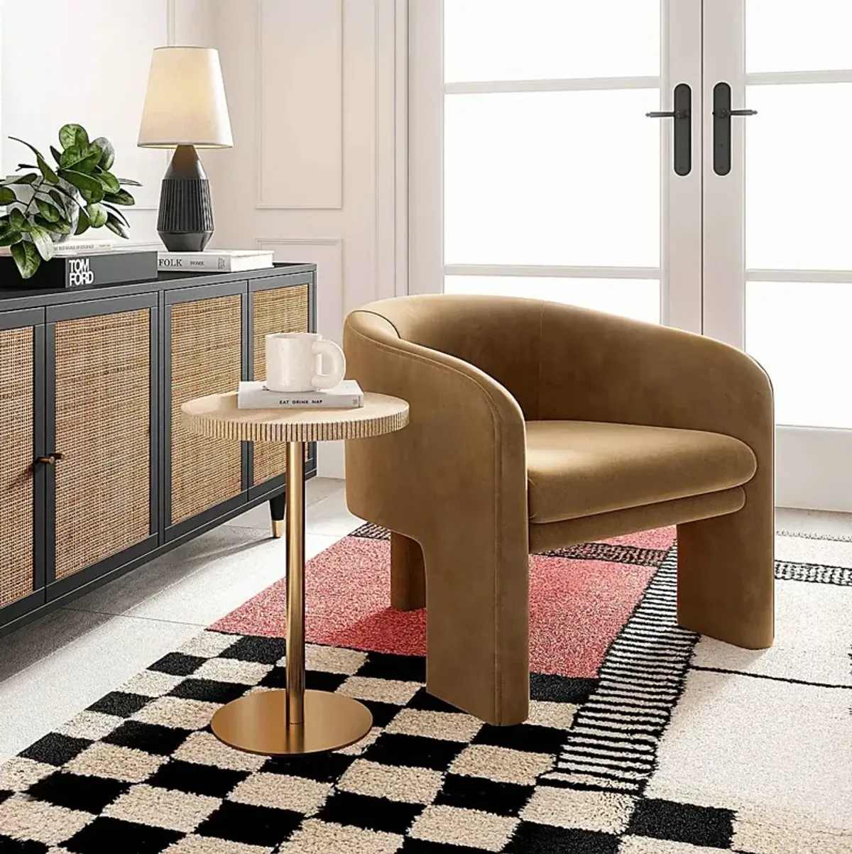 Cozine Gold Side Table