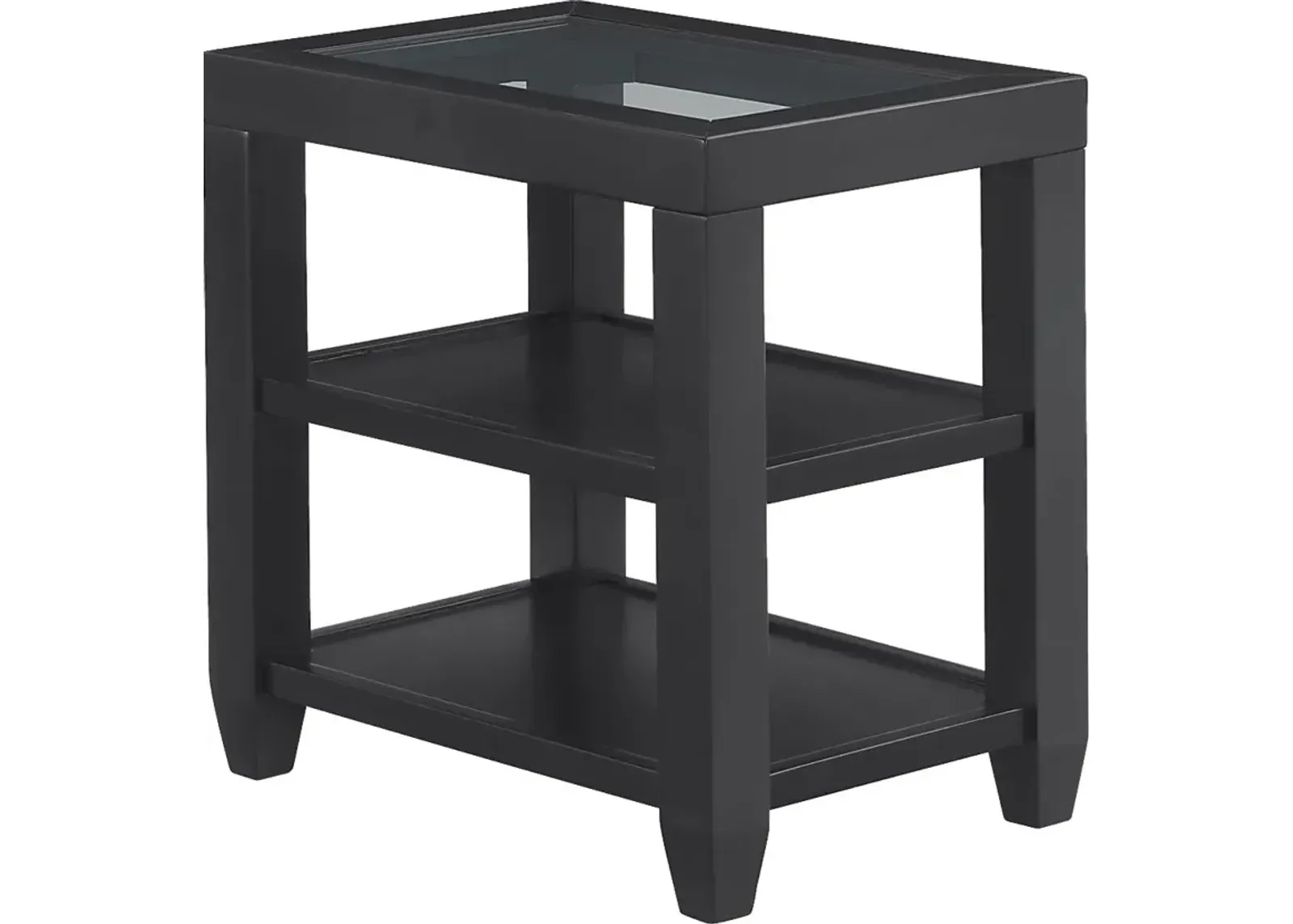 Bellavia Black Chairside Table