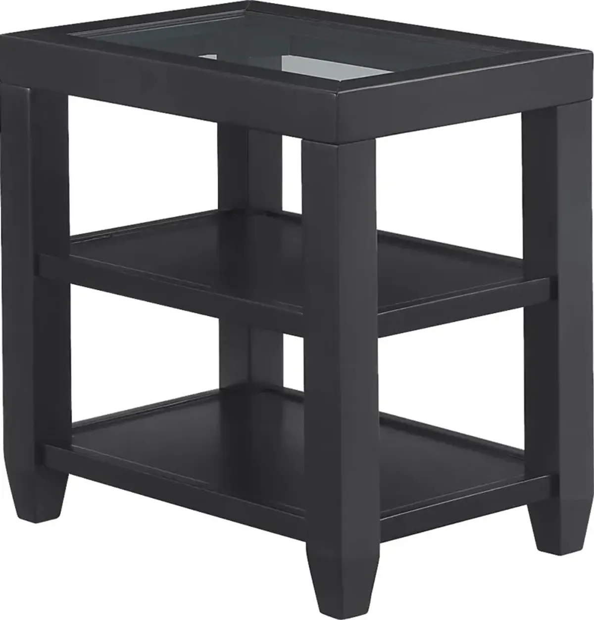 Bellavia Black Chairside Table