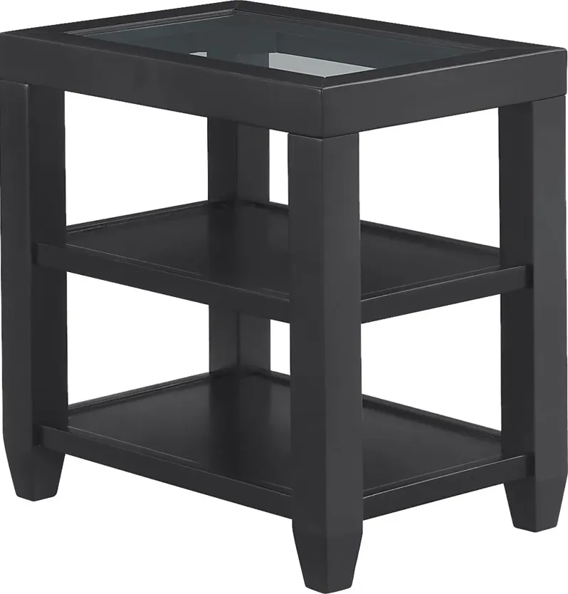 Bellavia Black Chairside Table