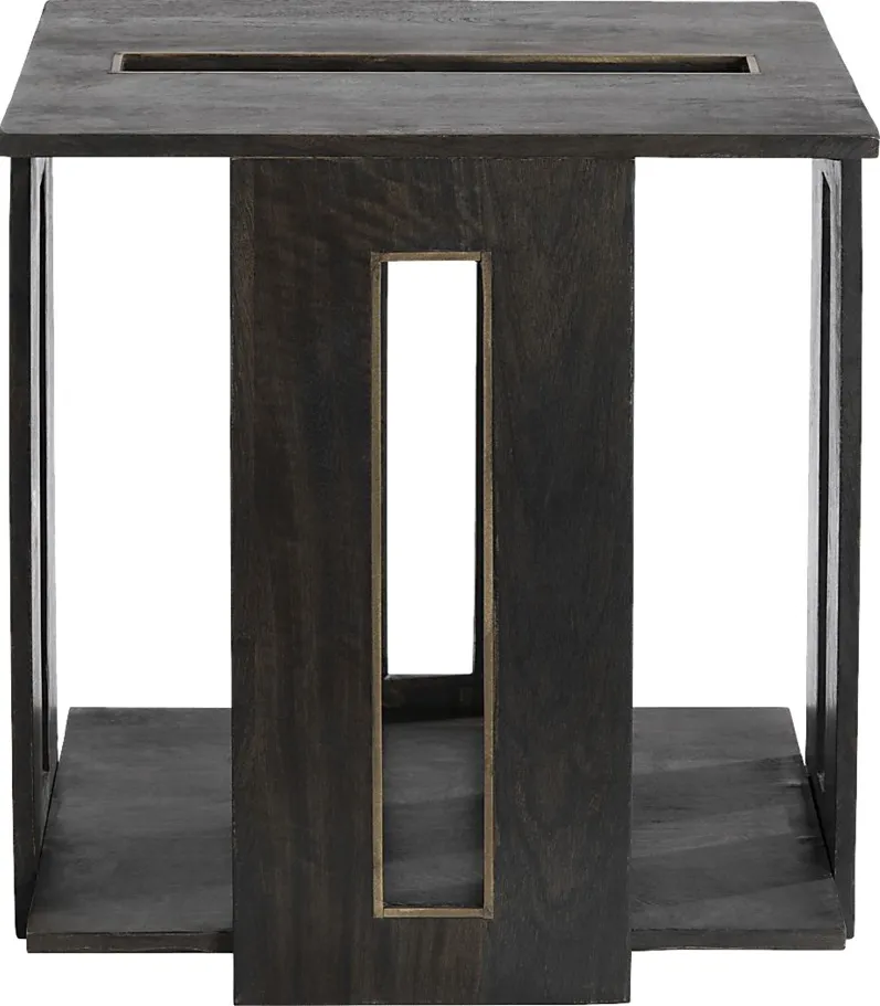 Leahy Dark Brown End Table