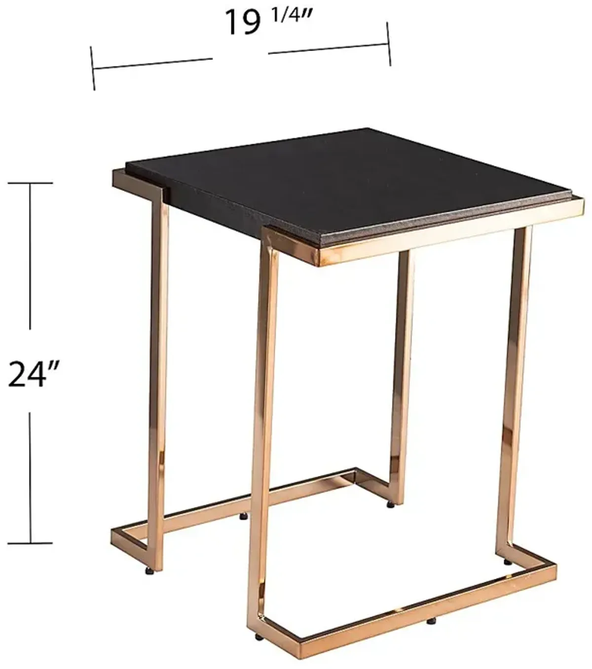 Marybank Black Side Table