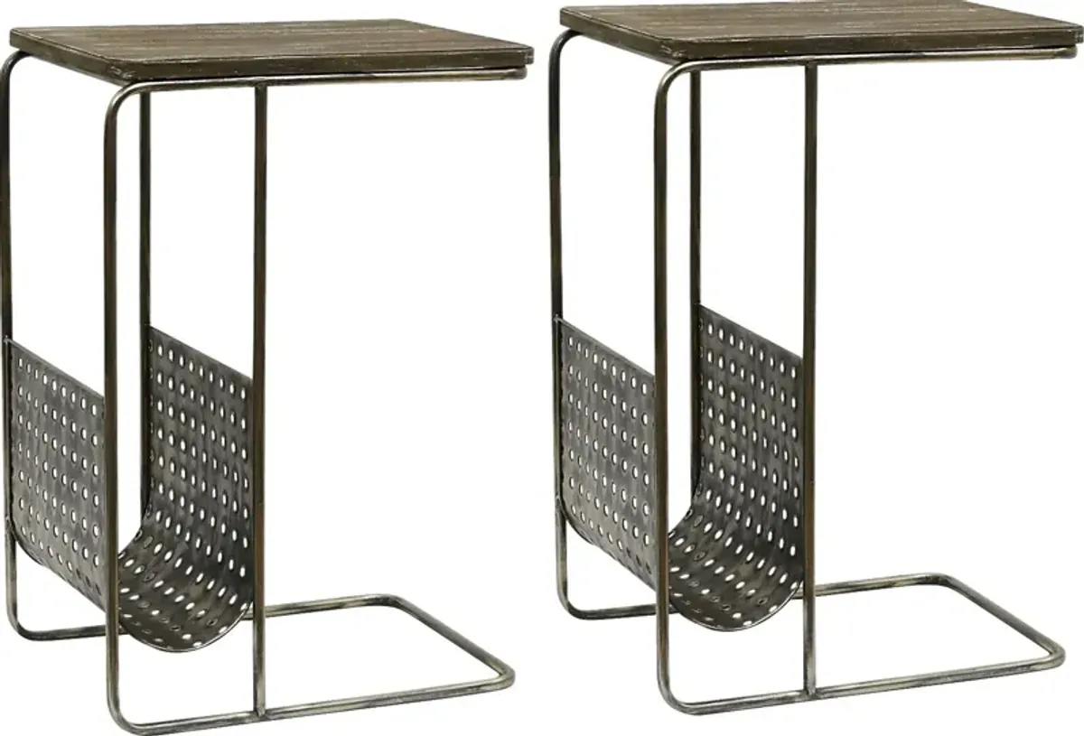 Woodmore Gray Accent Table