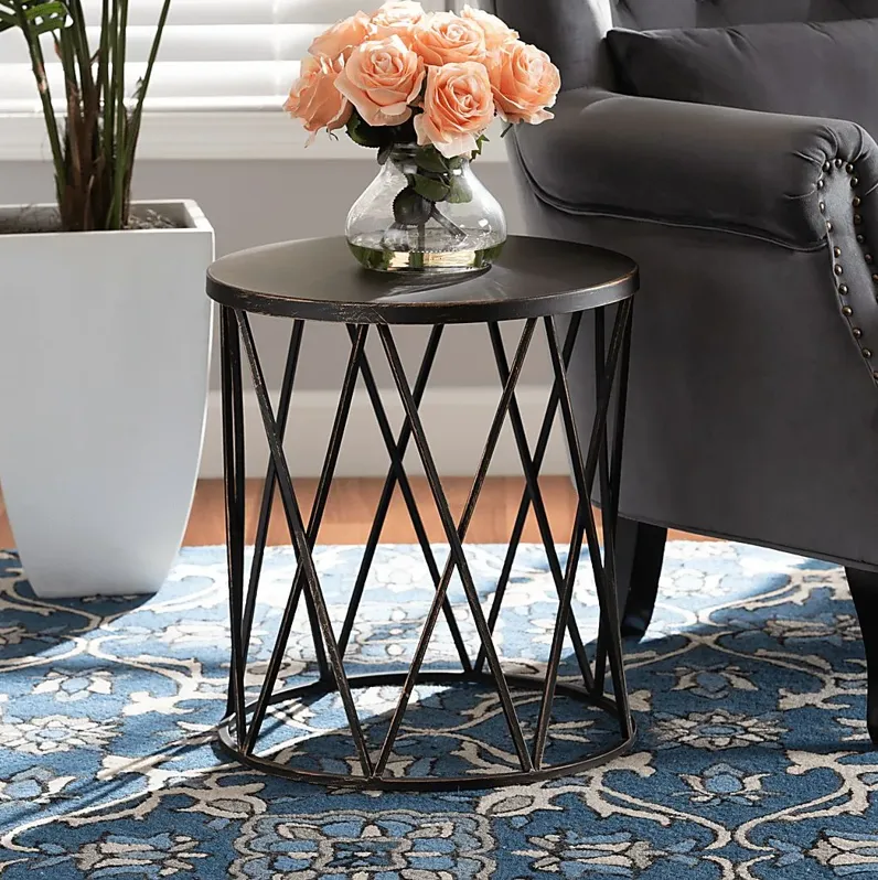 Pollyanne Black End Table