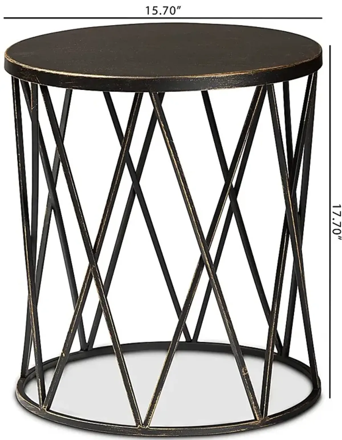 Pollyanne Black End Table