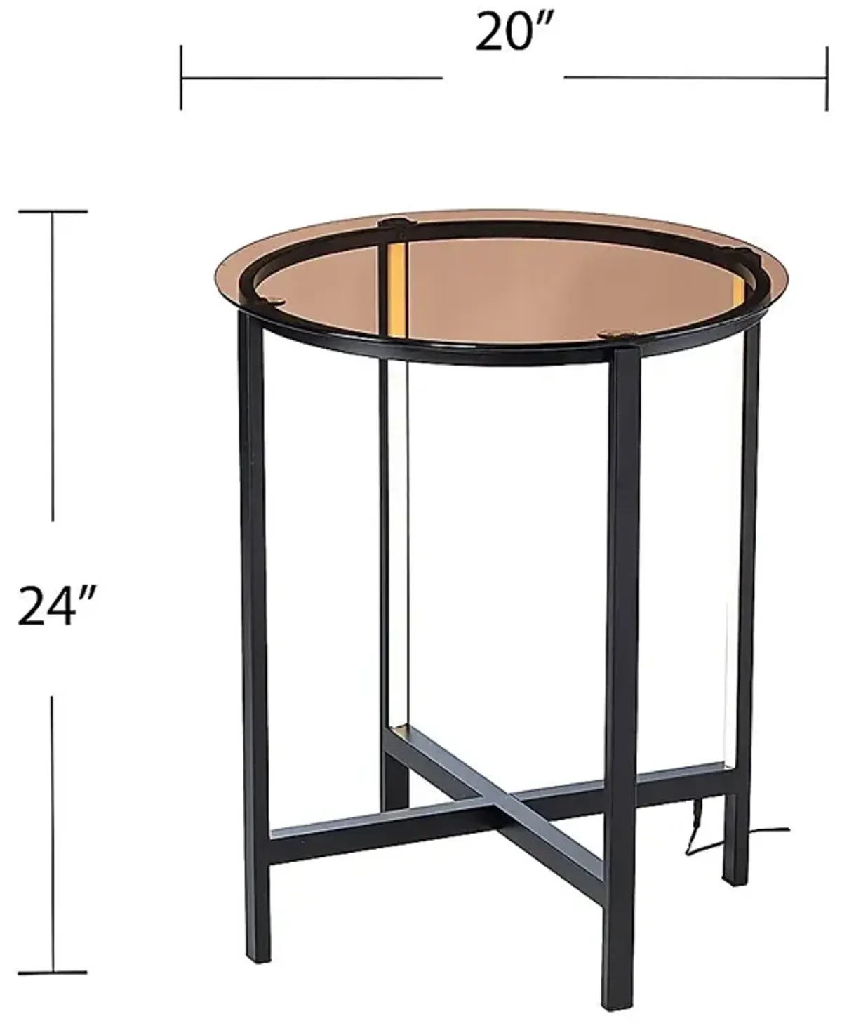 Lasalla Black End Table