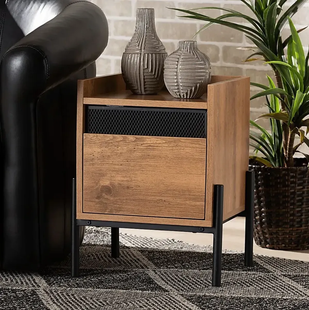 Latraim Natural End Table