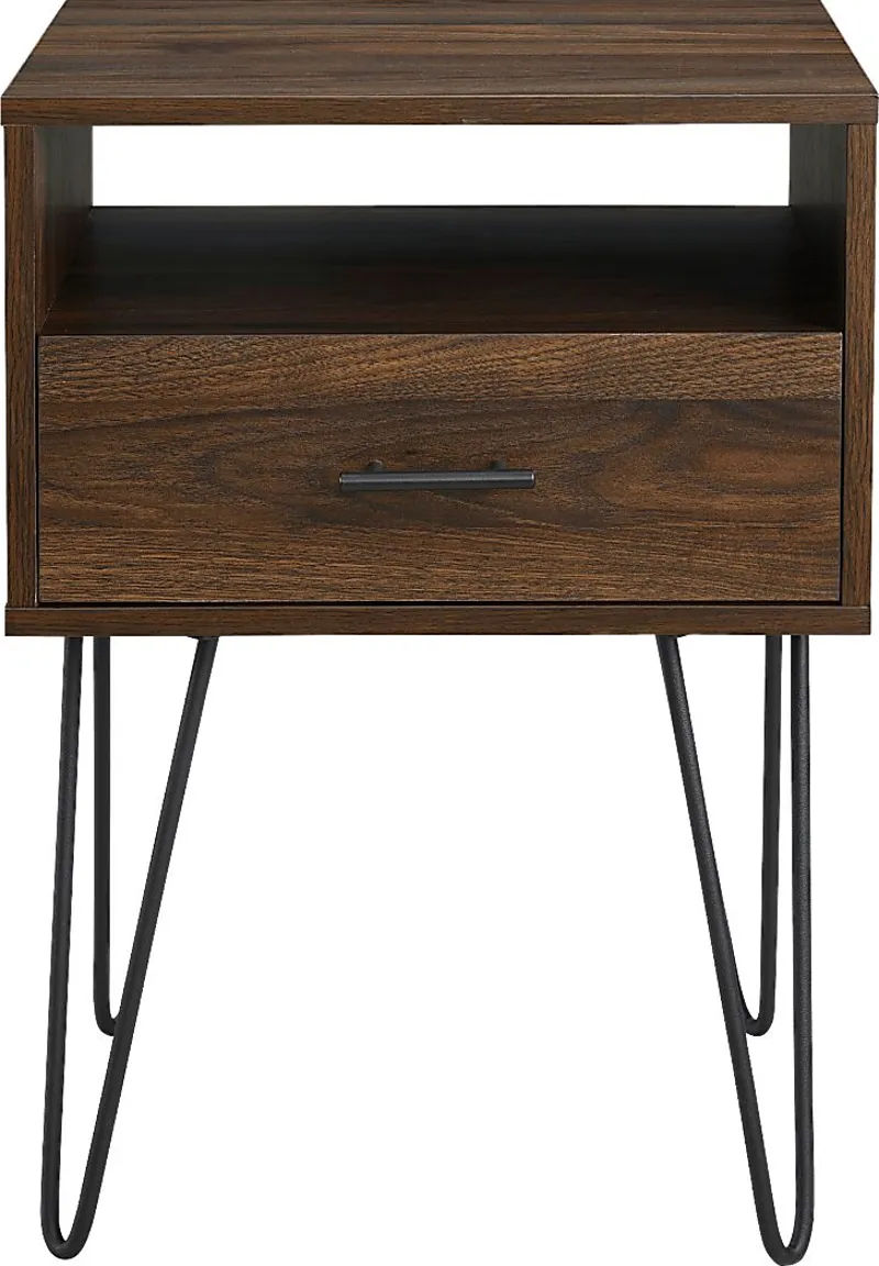 Clyburn Walnut Side Table