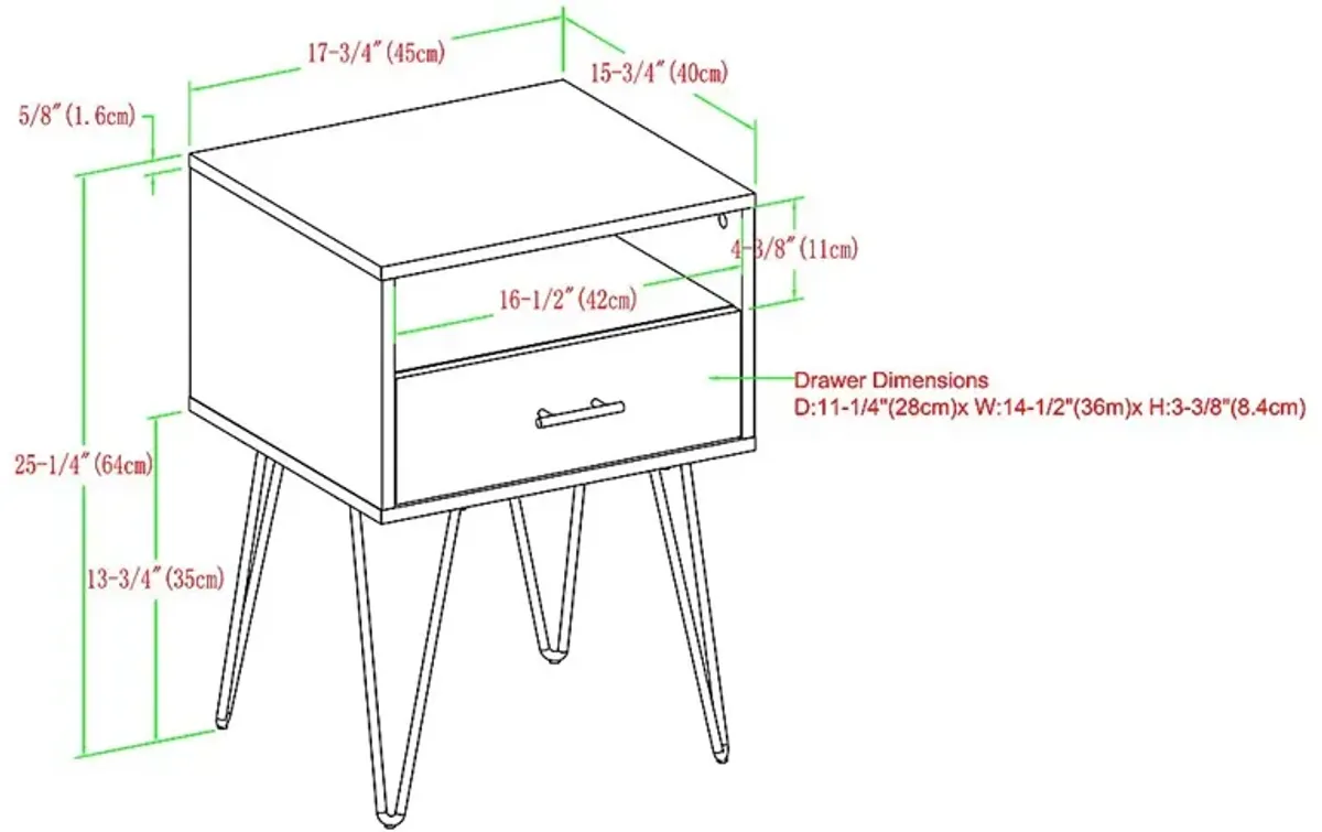 Clyburn Gray Side Table