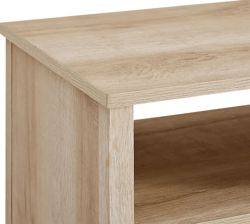 Hermalinda White Oak End Table