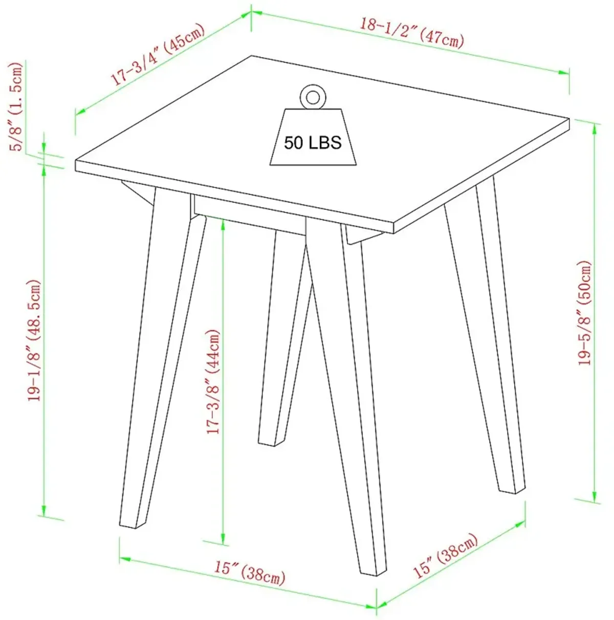 Shadeway Natural End Table