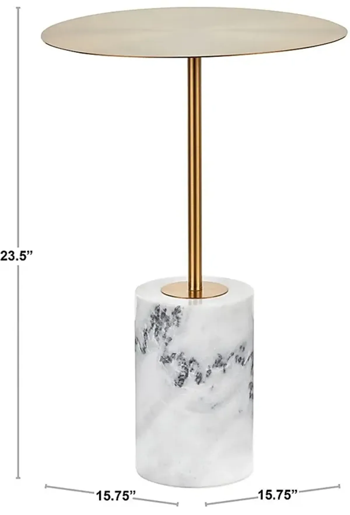 Maryeanna Gold End Table