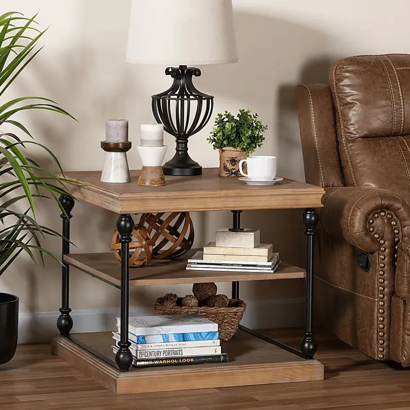 Bouverie Gray End Table