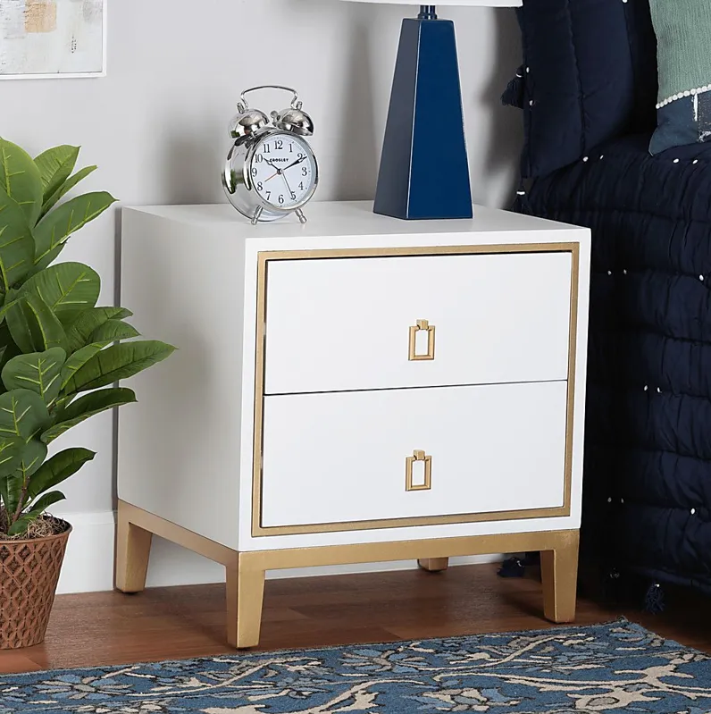 Paternoster White End Table