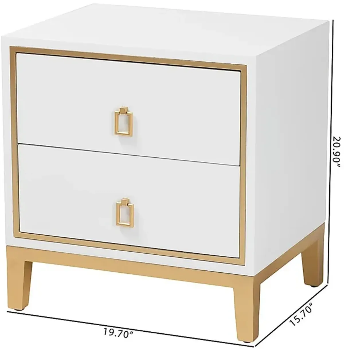 Paternoster White End Table