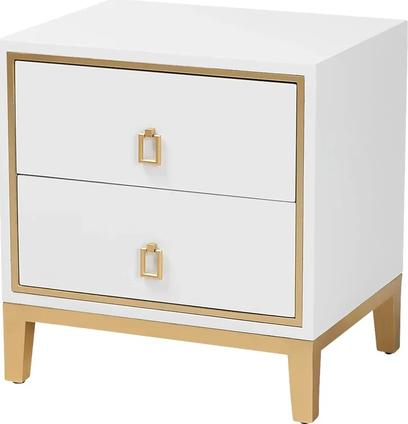 Paternoster White End Table