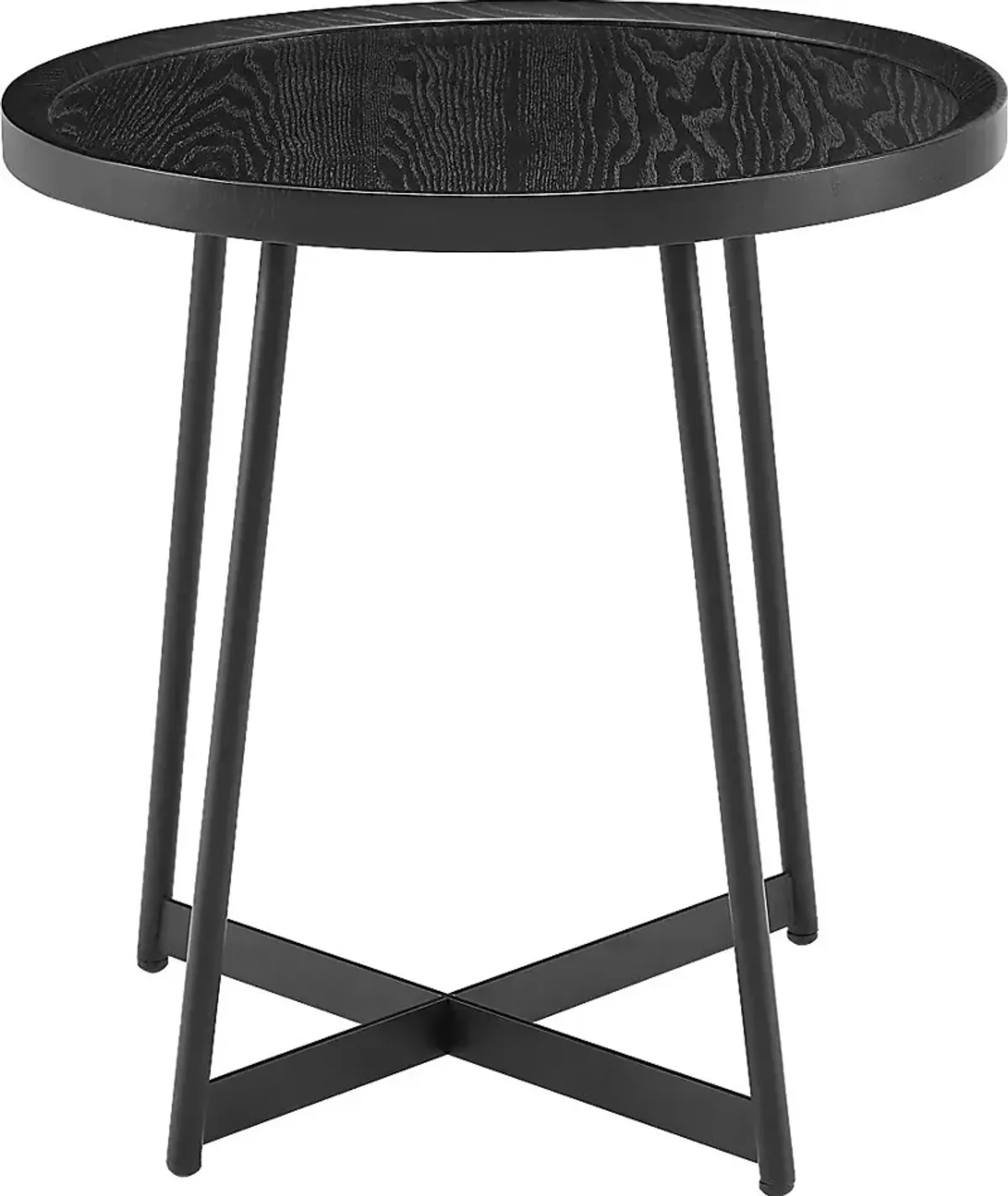 Fraust Black End Table