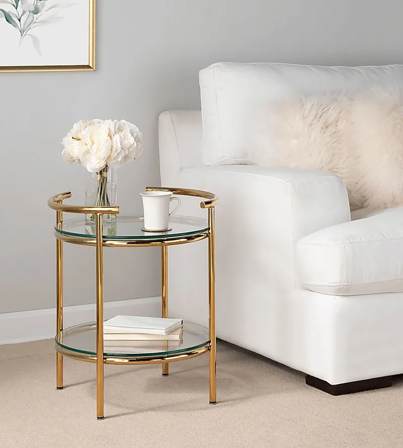 Alldershot Gold End Table