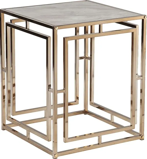 Kayview Gold End Table