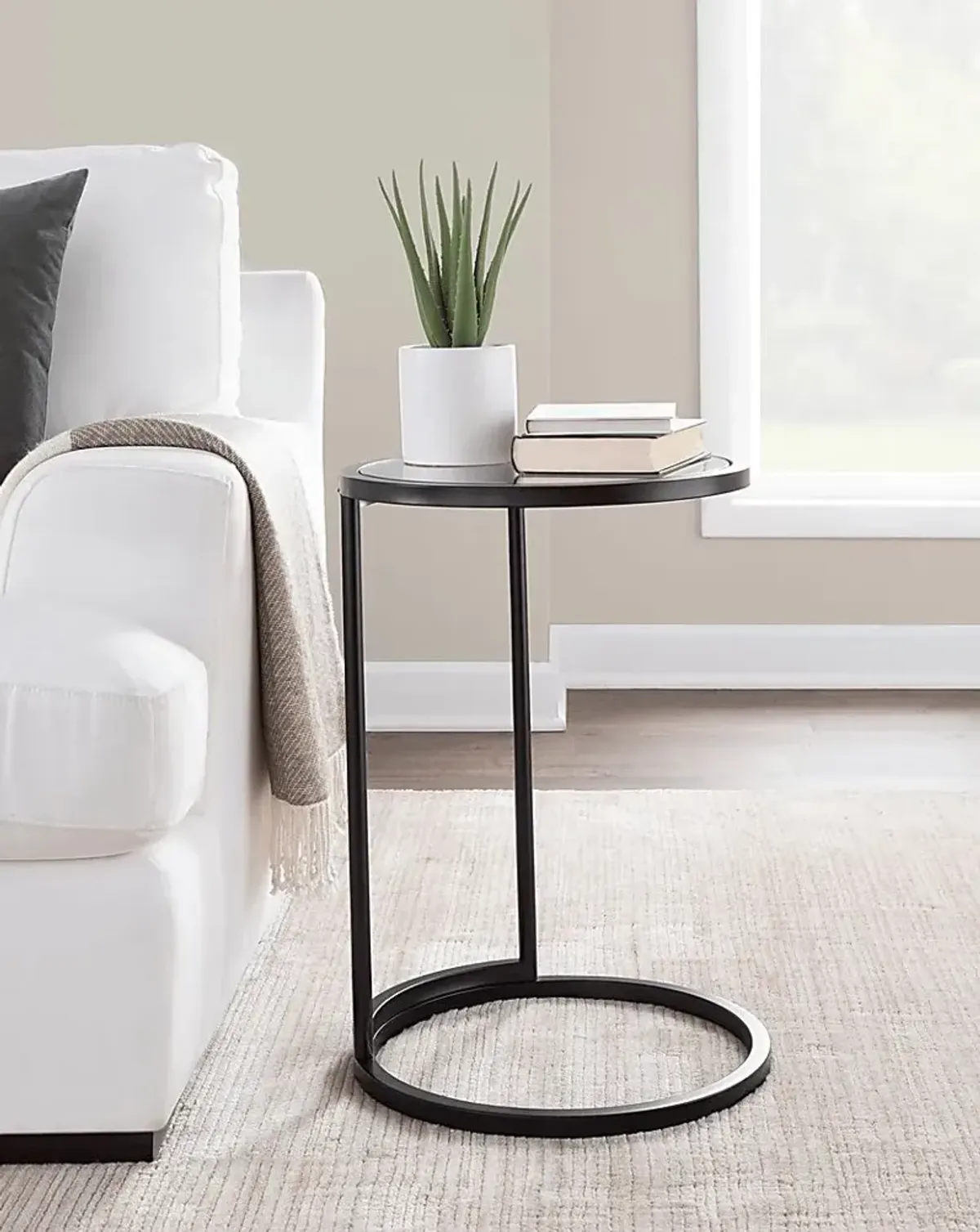 Ashlight Black End Table