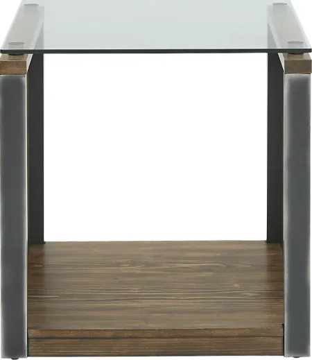 Manass Brown End Table