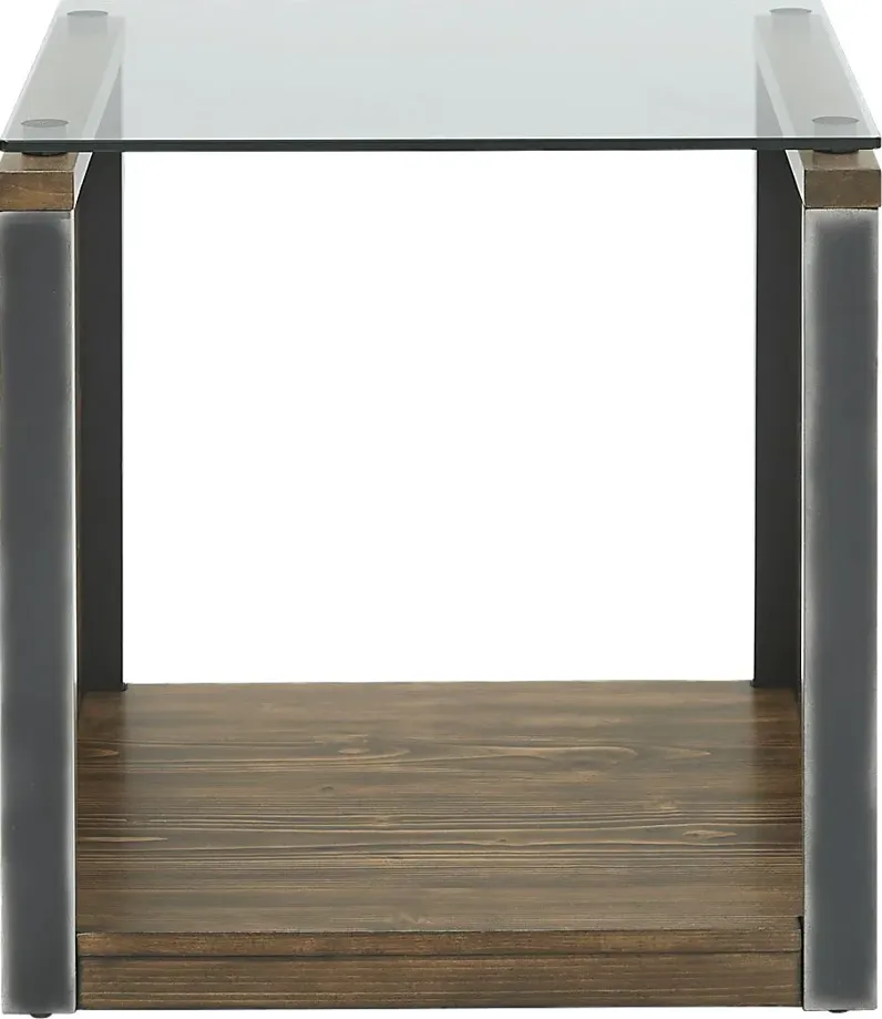 Manass Brown End Table