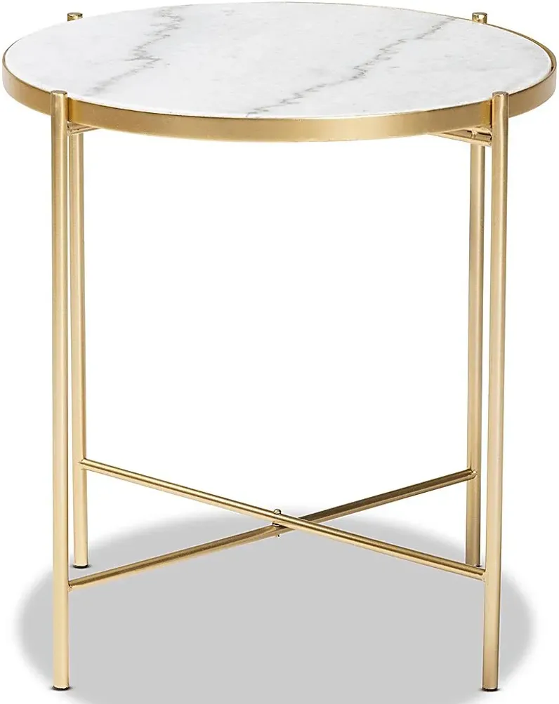 Ivella Ann Gold End Table