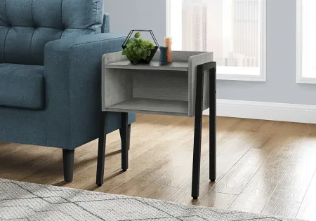 Amberstone Gray End Table