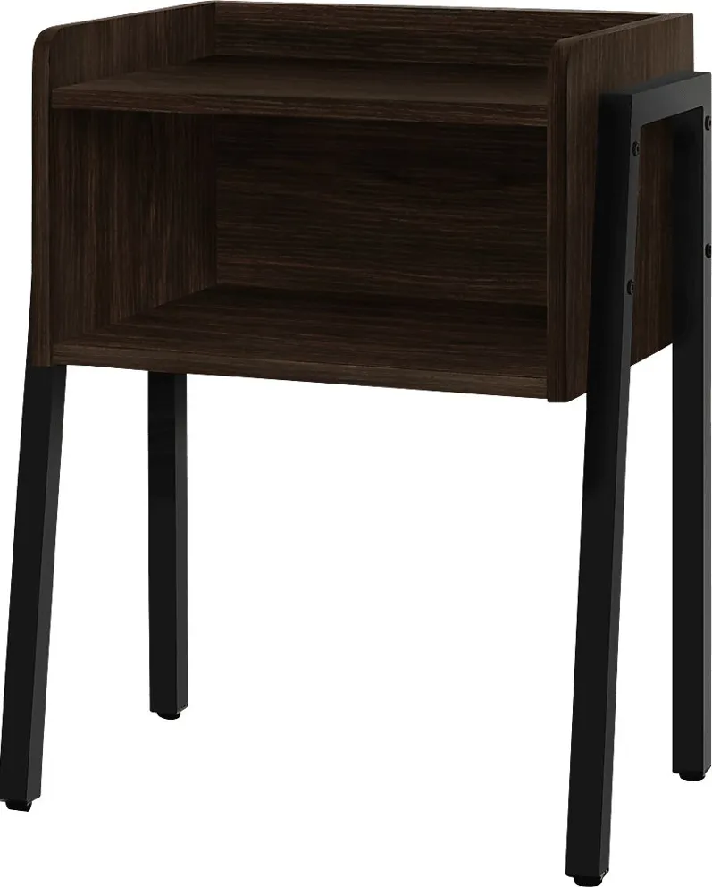 Amberstone Espresso End Table