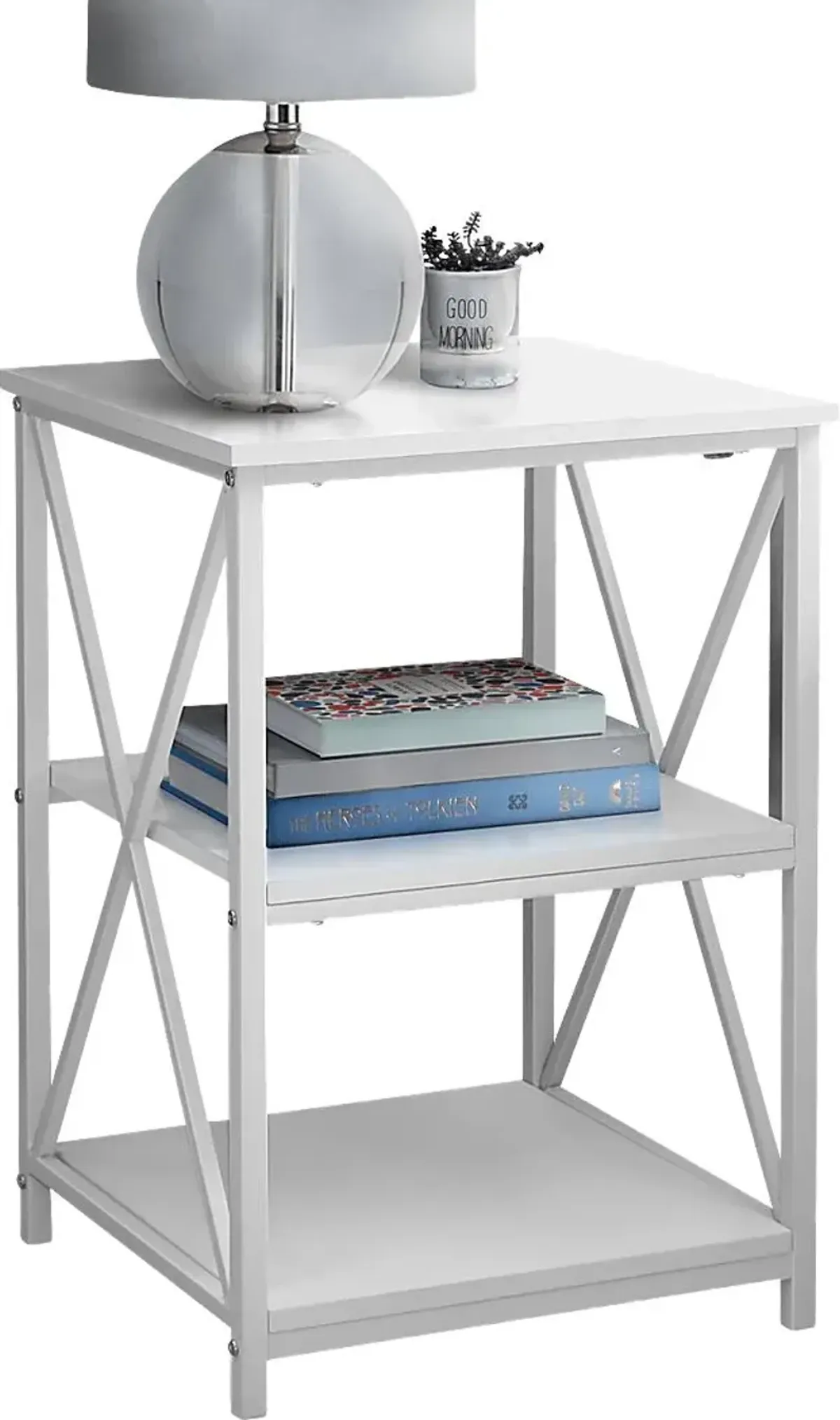 Blairstone White End Table