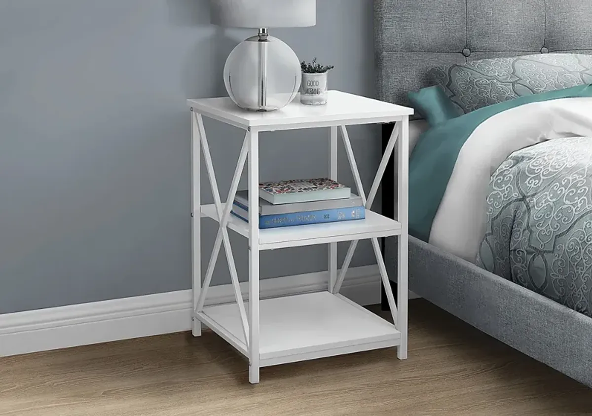 Blairstone White End Table