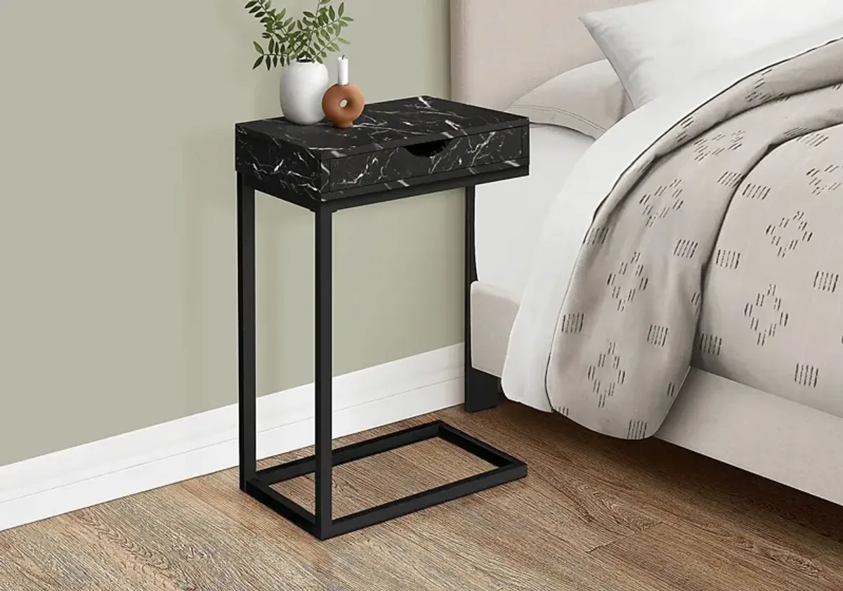 Yeaton Black Side Table