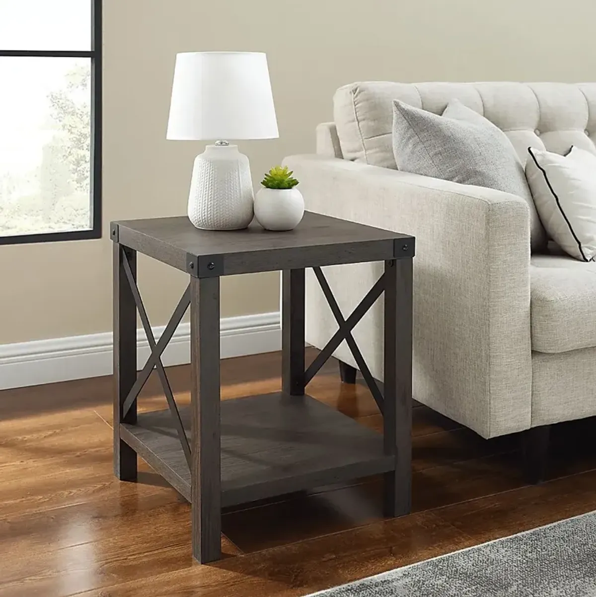 Splitrock Brown End Table