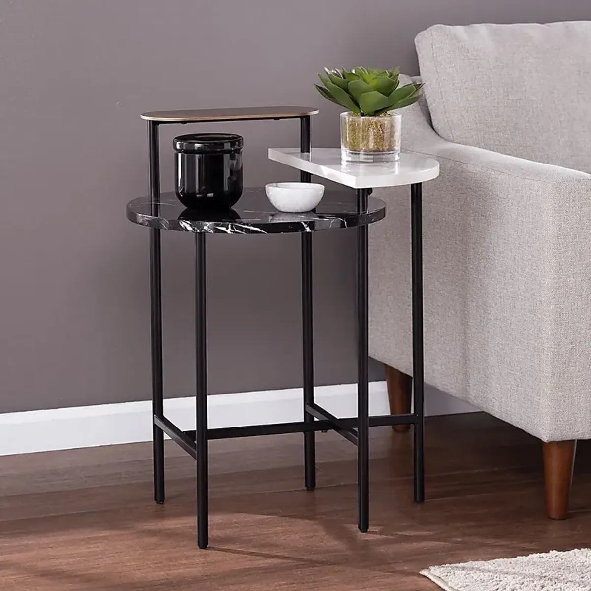 Cliffwood Black End Table