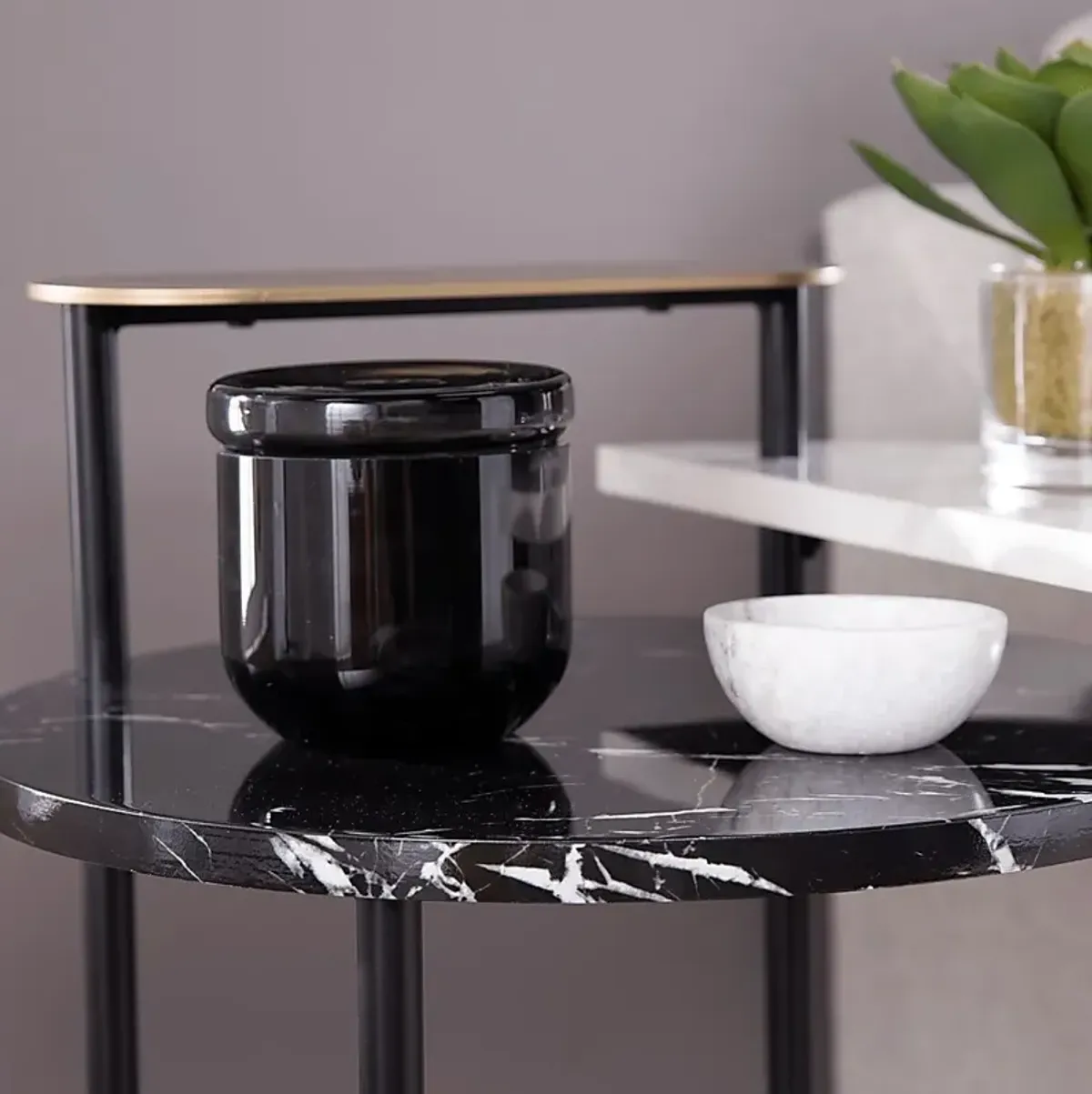 Cliffwood Black End Table