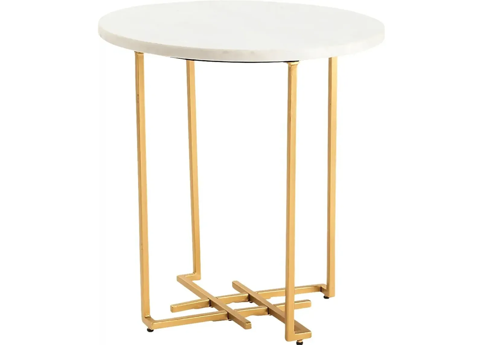 Dattel White End Table