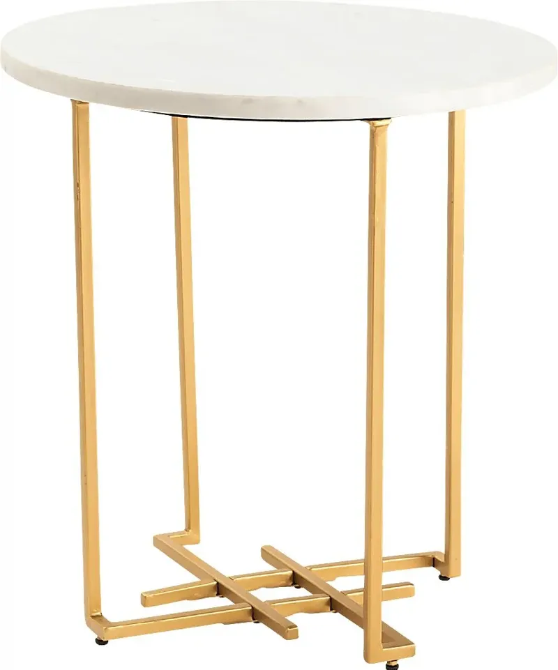 Dattel White End Table