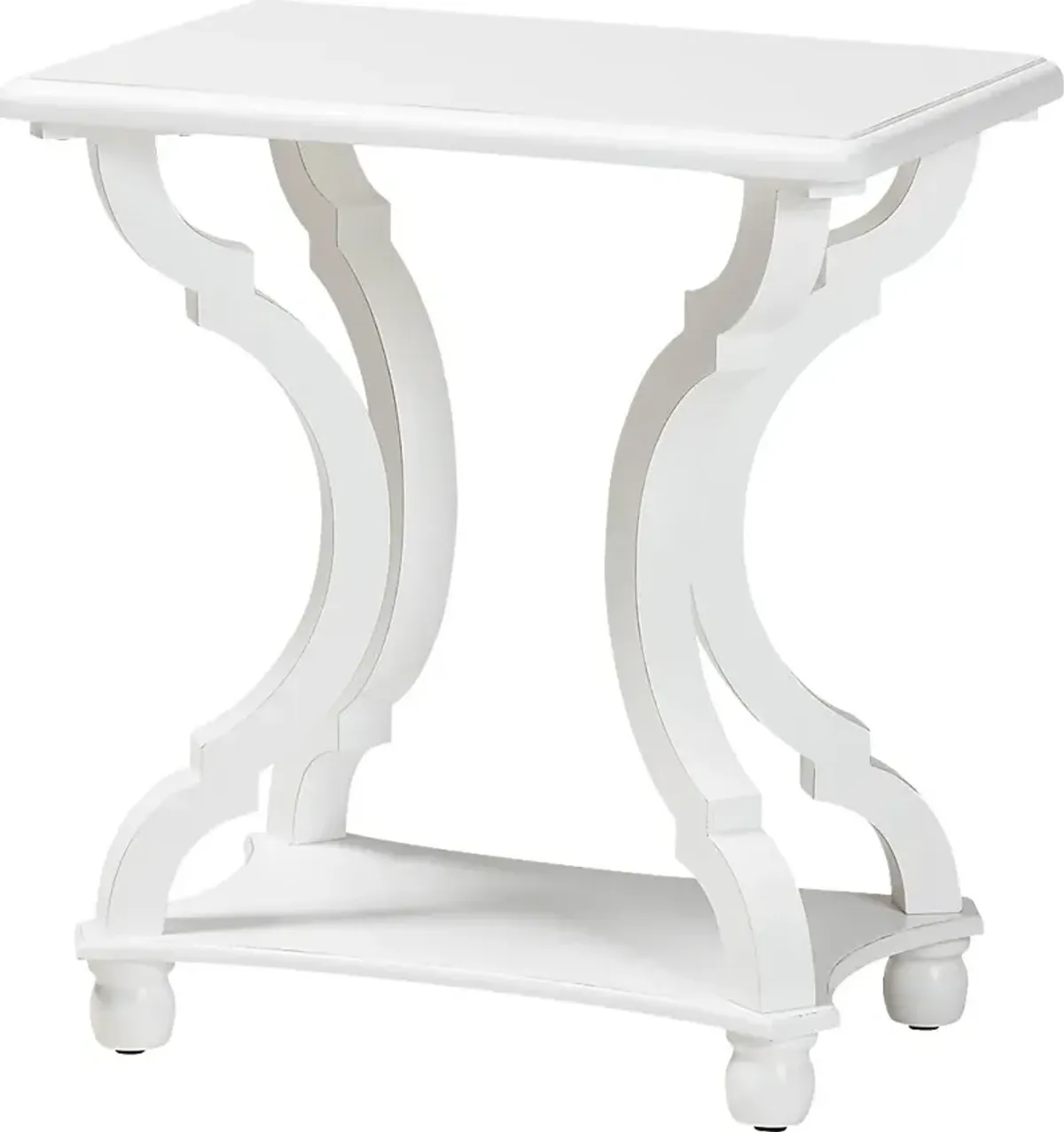 Grognet White End Table