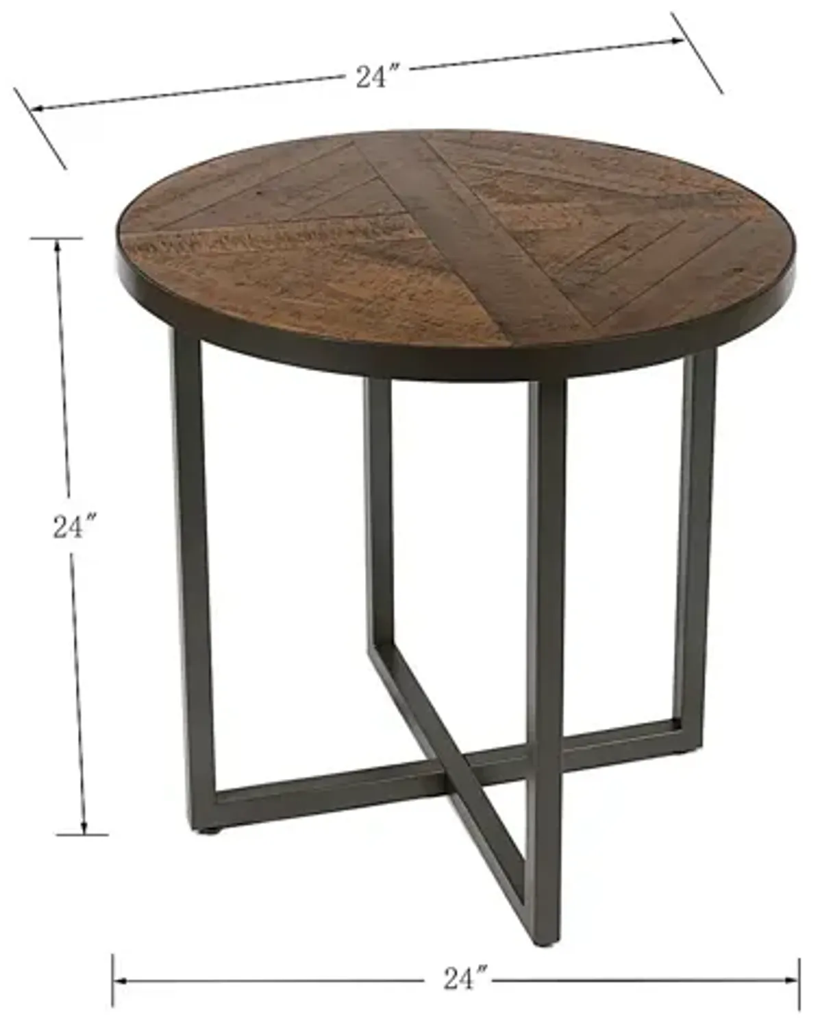Ruder Brown End Table